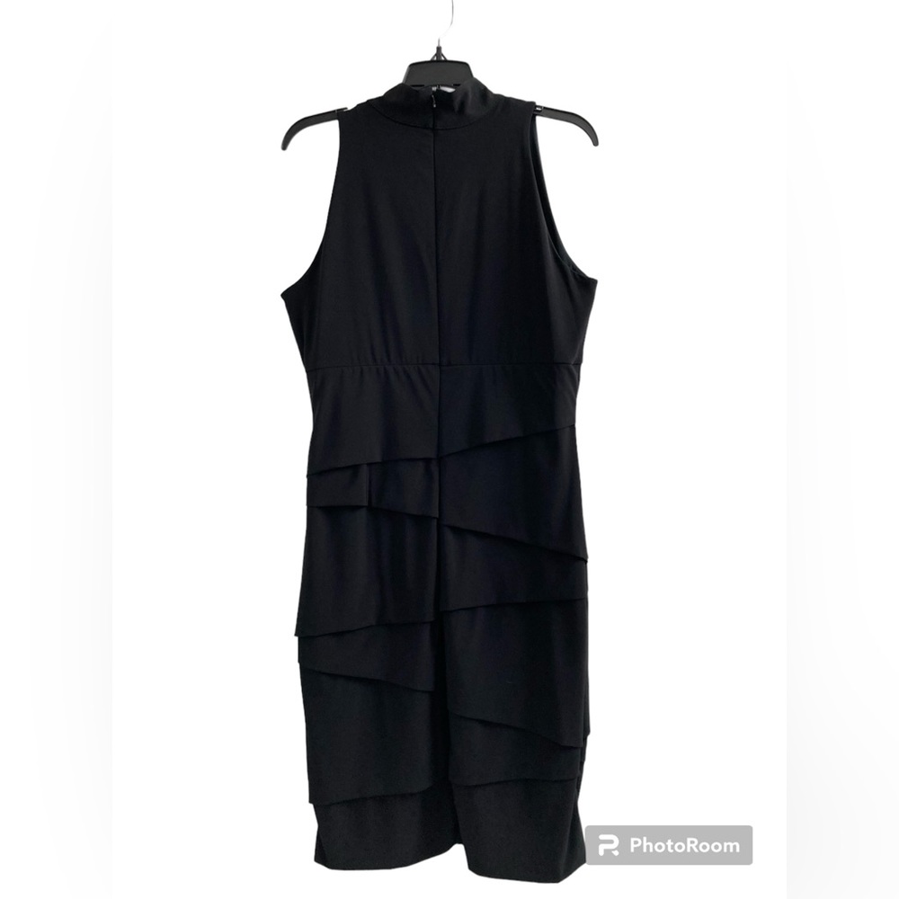 WHBM Black Slimming Halter Dress Size 14 See actual measurements below
